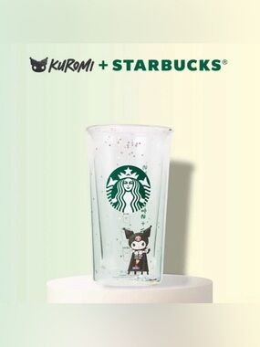 Starbucks x KUROMI Sanrio 12oz Green Double Wall Glass Hong Kong Limited